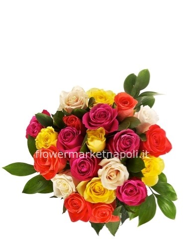 Bouquet roselline - colori forti