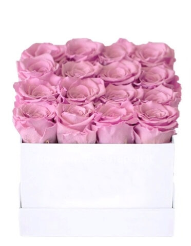 composizione rose rosa-large box